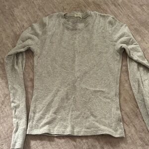 Brandy Melville Heather Gray Crewneck Top